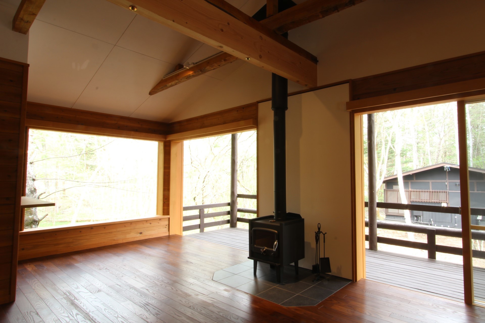 軽井沢　風景を描写する家の建築事例写真