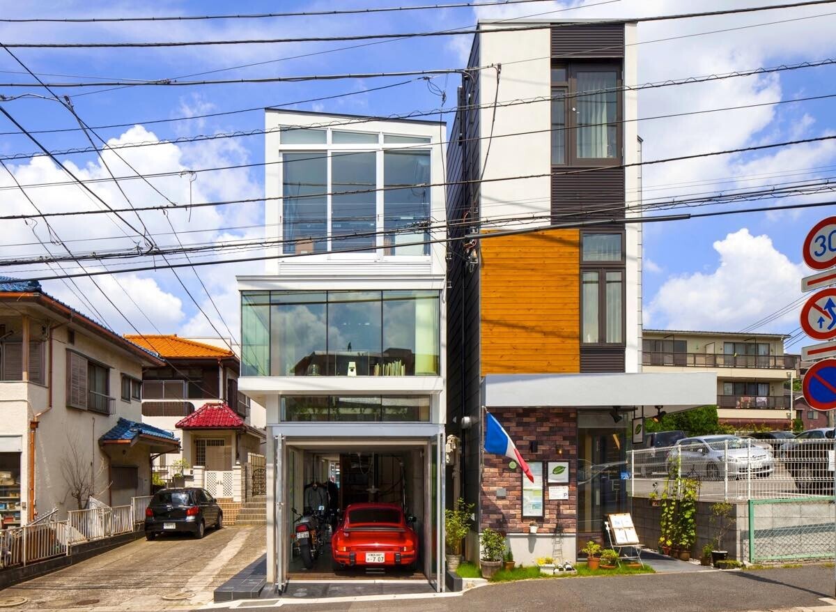 中村自邸＋２つのアトリエ　〜ガレージと仕事場のある家の建築事例写真