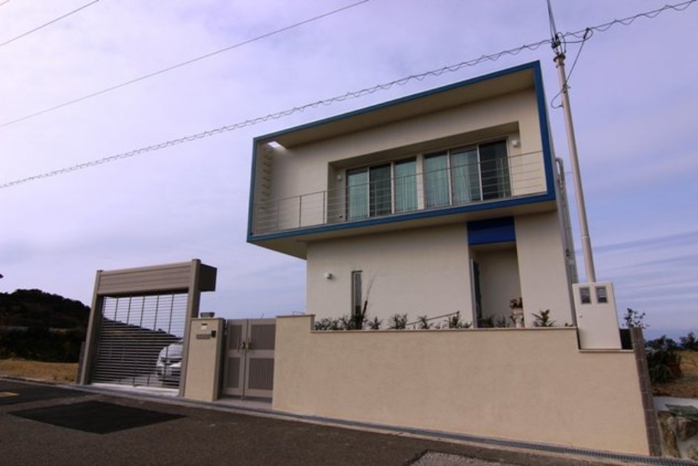 『海を望む傾斜地の家』の建築事例写真