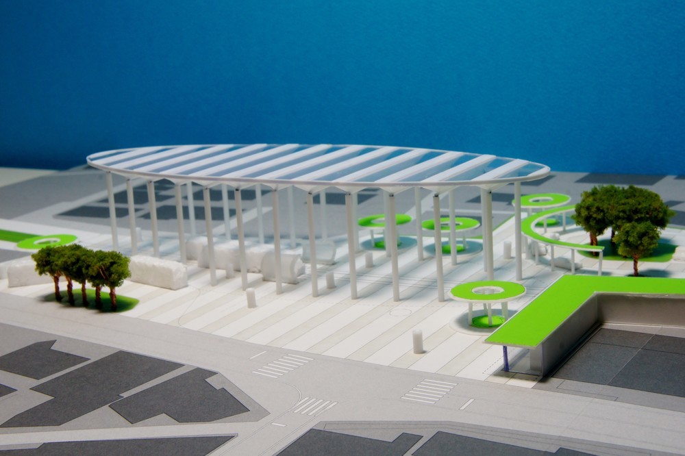 吉備線LRT駅計画の建築事例写真