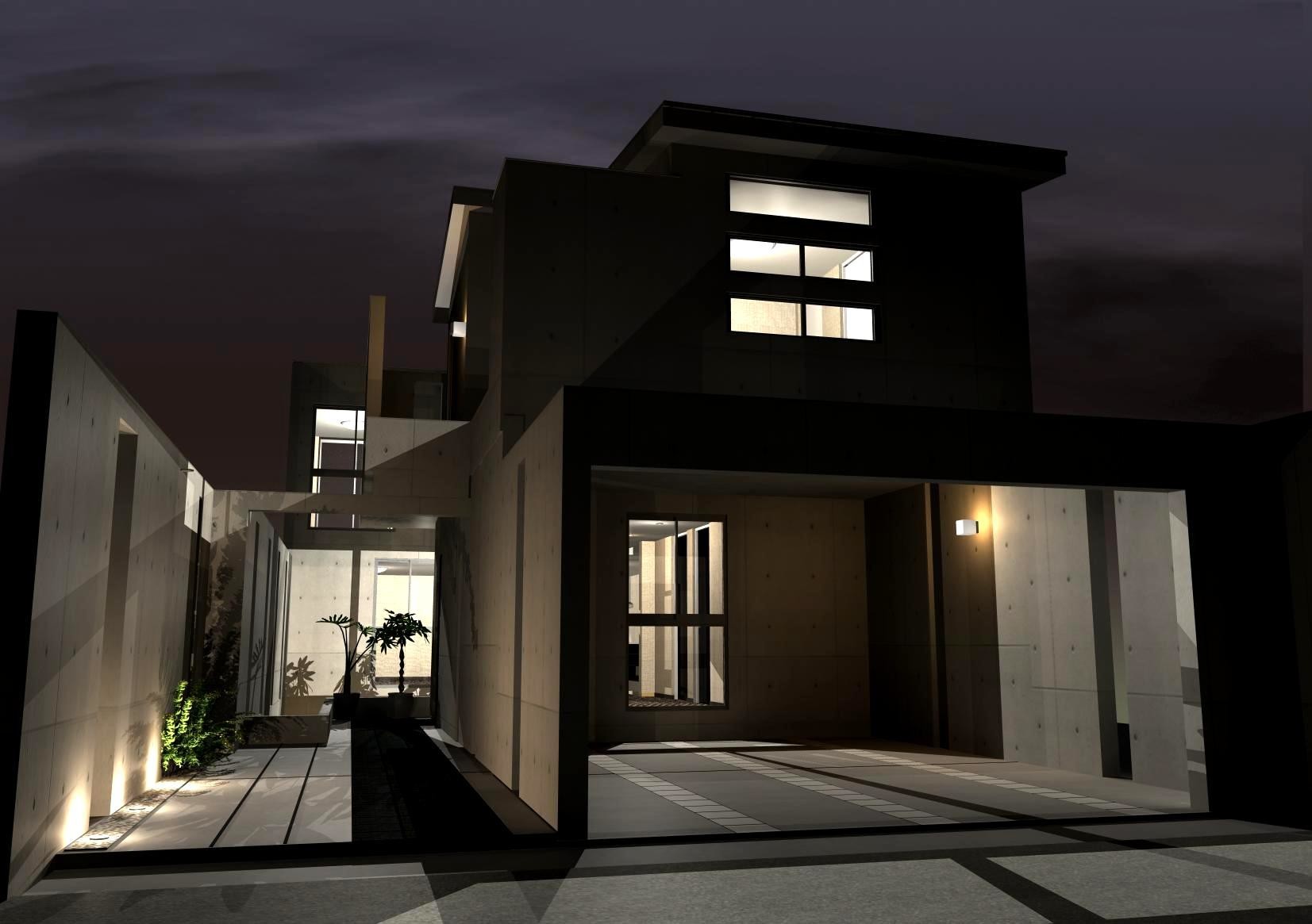 京都市北区の住宅街にコンクリート打放しのモダン住宅 Design Sumika 建築家 工務店との家づくりを無料でサポート